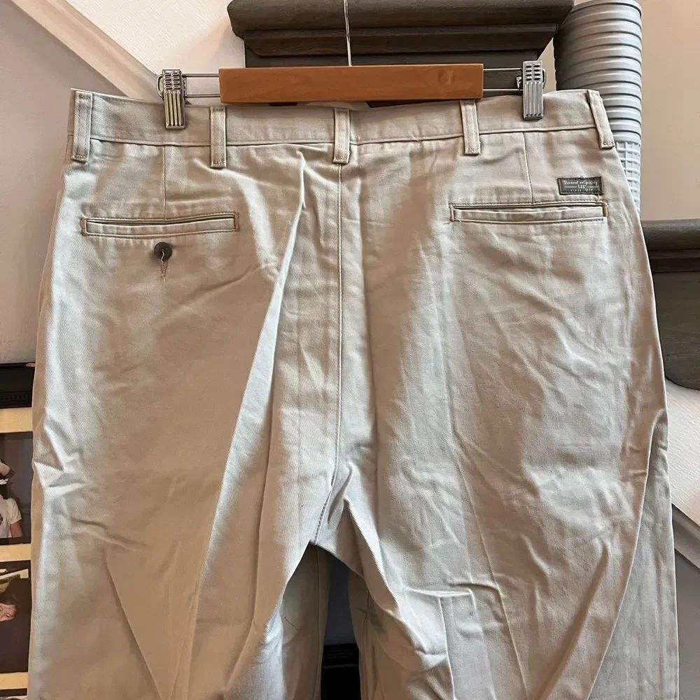Lee Tan Flat Front Chino Pants sz 38x 30